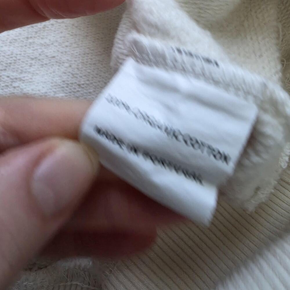 FIGS X Lingua Franca Sweatshirt Womens Large White I Am A Nurse Fleece Crewneck - Picture 7 of 11